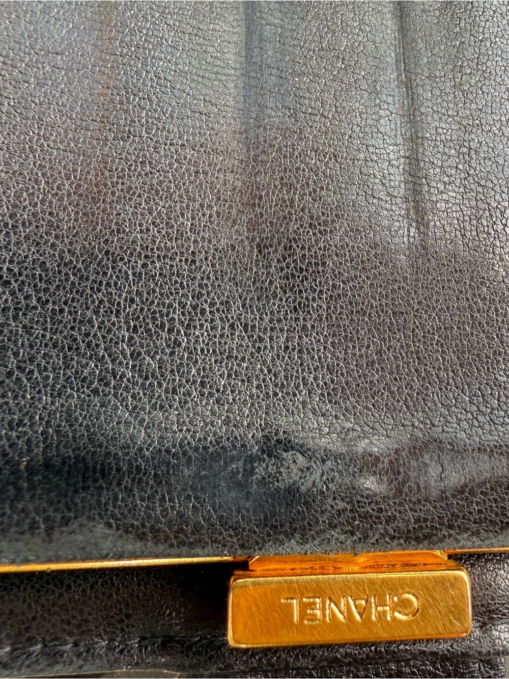 Beautiful Black Leather CHANEL Wallet Series 4 w/ Unbranded Crossbody Chain - Picture 11 of 13